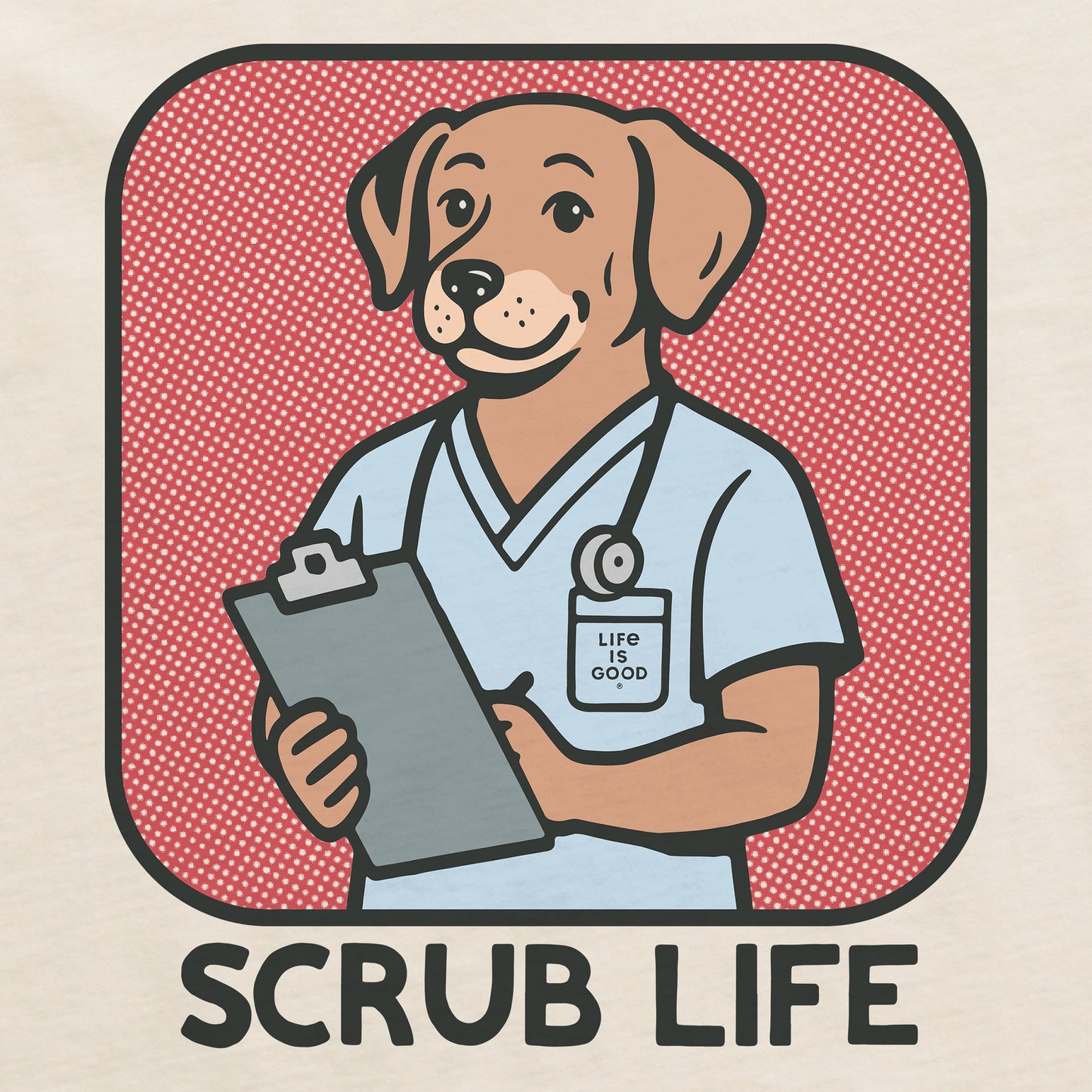 Men's Bert's Shirts Scrub Life Short Sleeve Crusher Tee