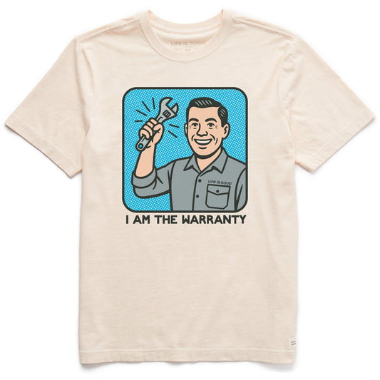 Men's Bert's Shirts I am the Warranty Short Sleeve Crusher Tee