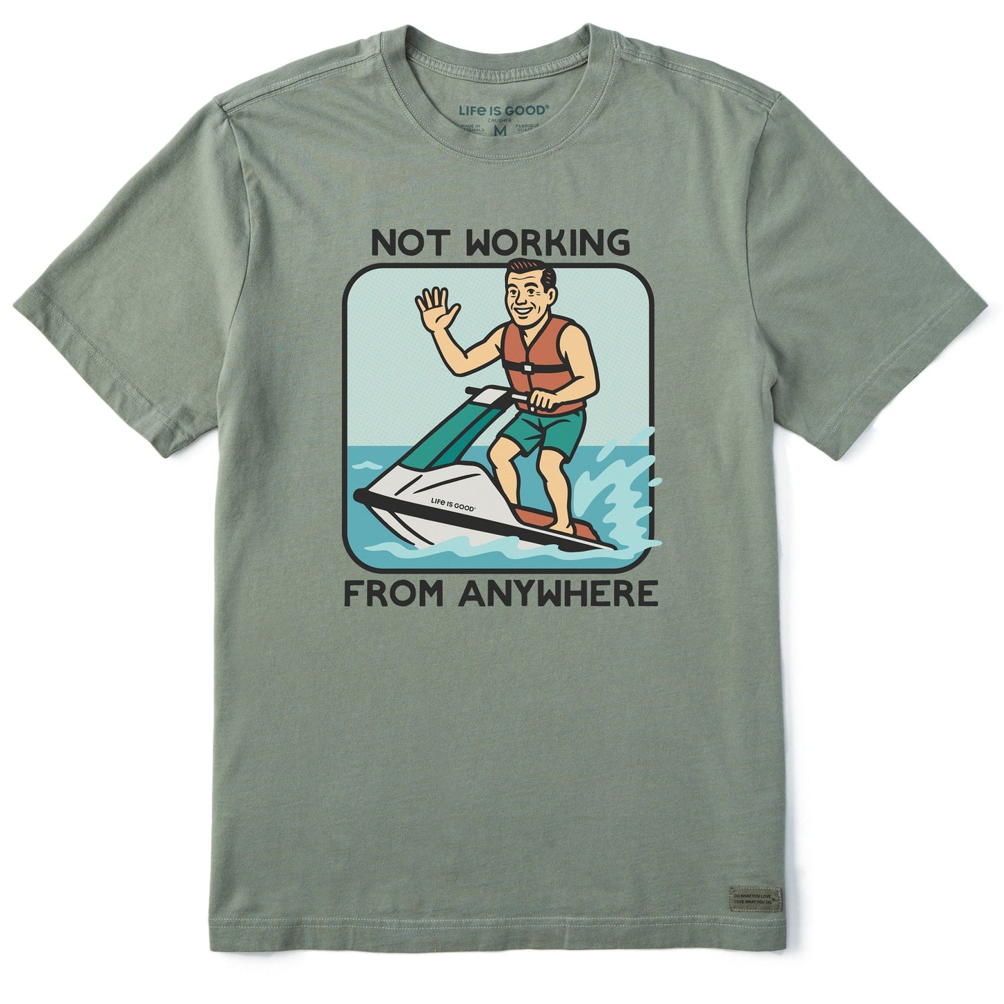 Men's Bert's Shirts Not Working Short Sleeve Crusher Tee