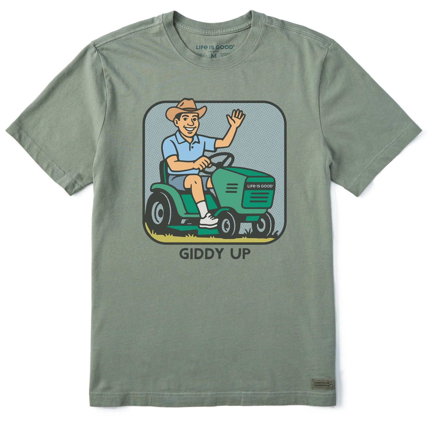 Men's Bert's Shirts Giddy Up Short Sleeve Crusher Tee