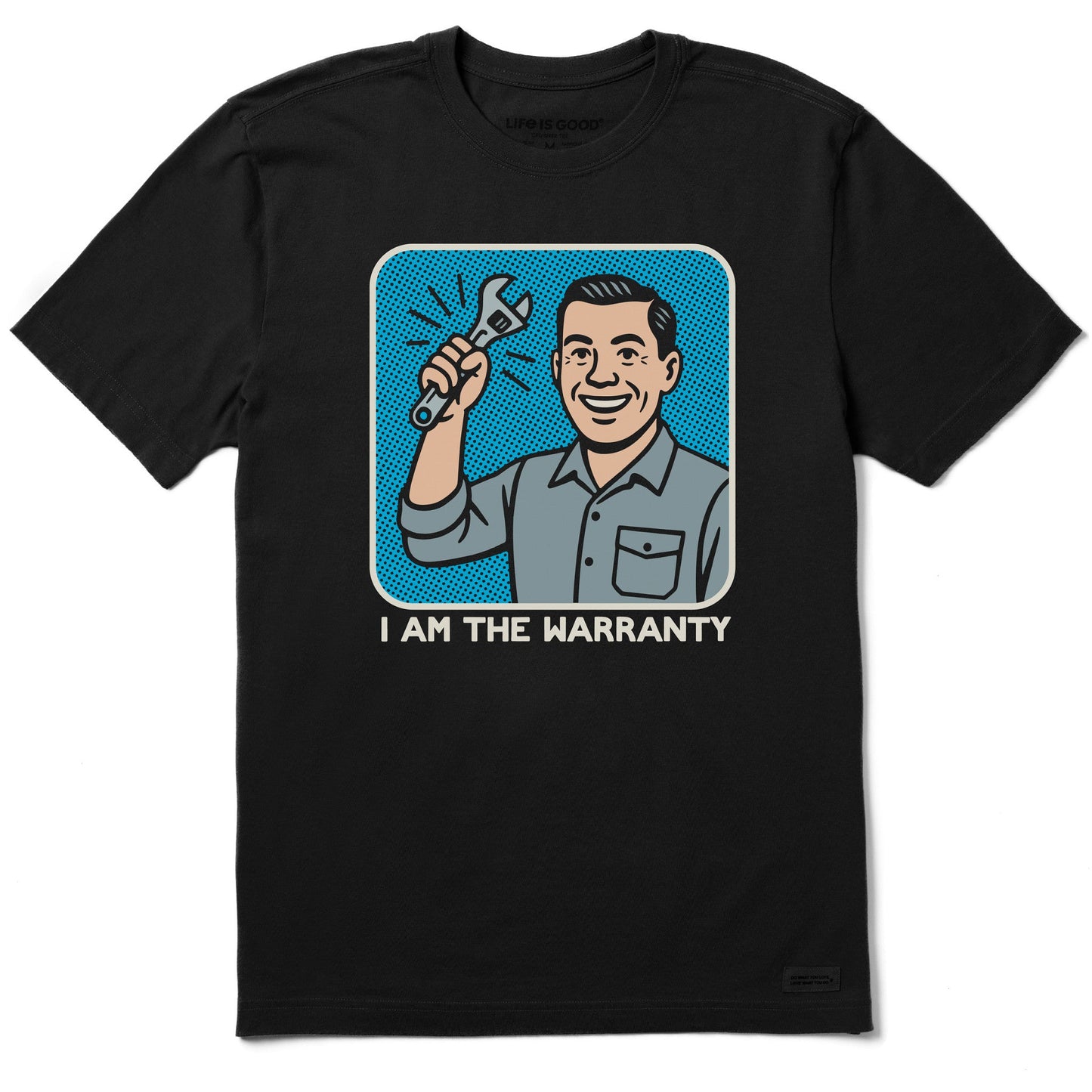 Men's Bert's Shirts I am the Warranty Short Sleeve Crusher Tee