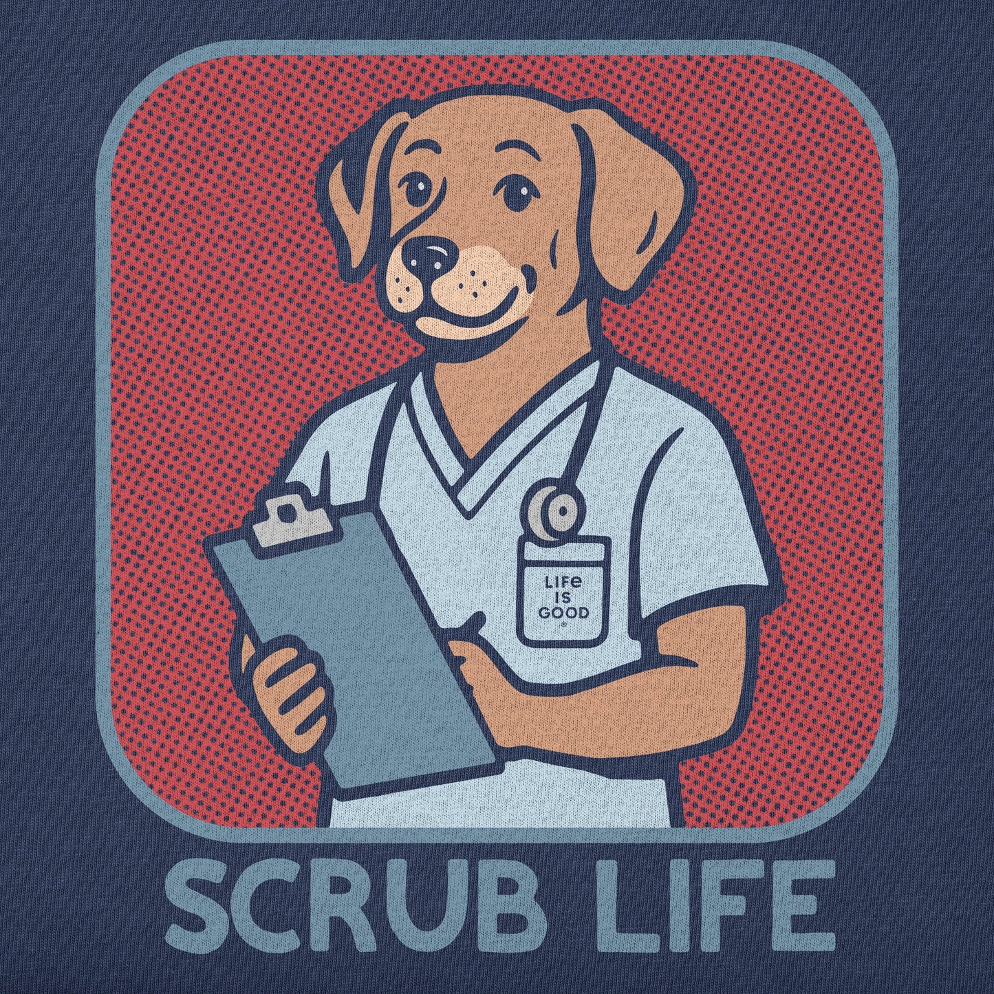 Men's Bert's Shirts Scrub Life Short Sleeve Crusher Tee