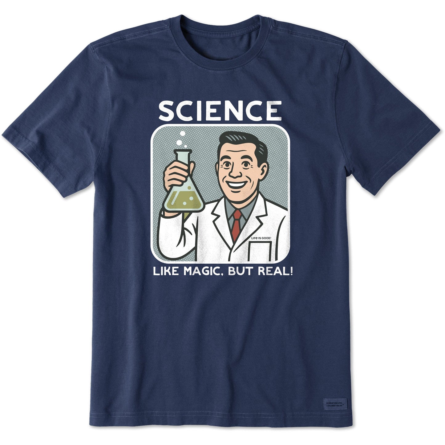 Men's Bert's Shirts Science is Like Magic Short Sleeve Crusher Tee