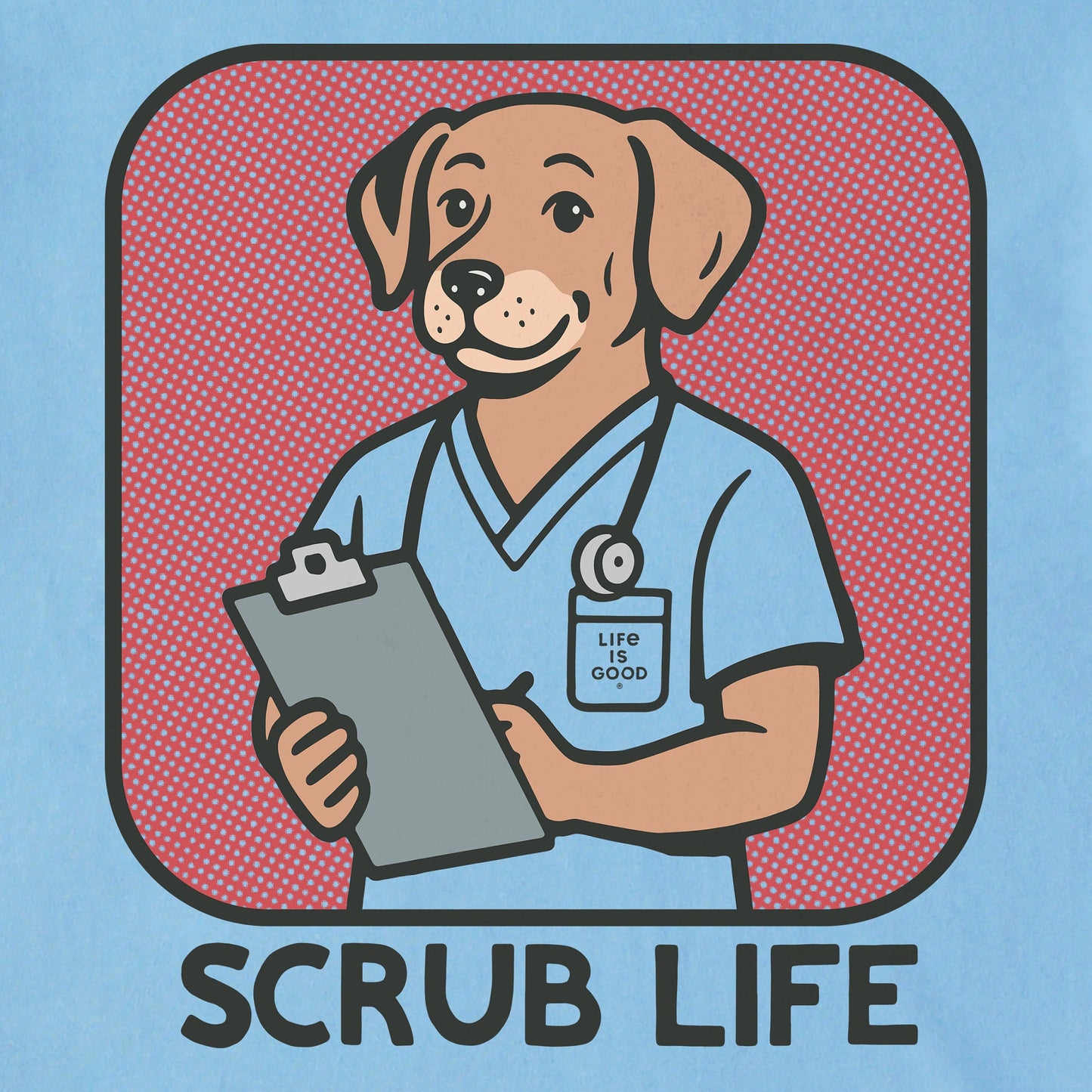 Men's Bert's Shirts Scrub Life Short Sleeve Crusher Tee