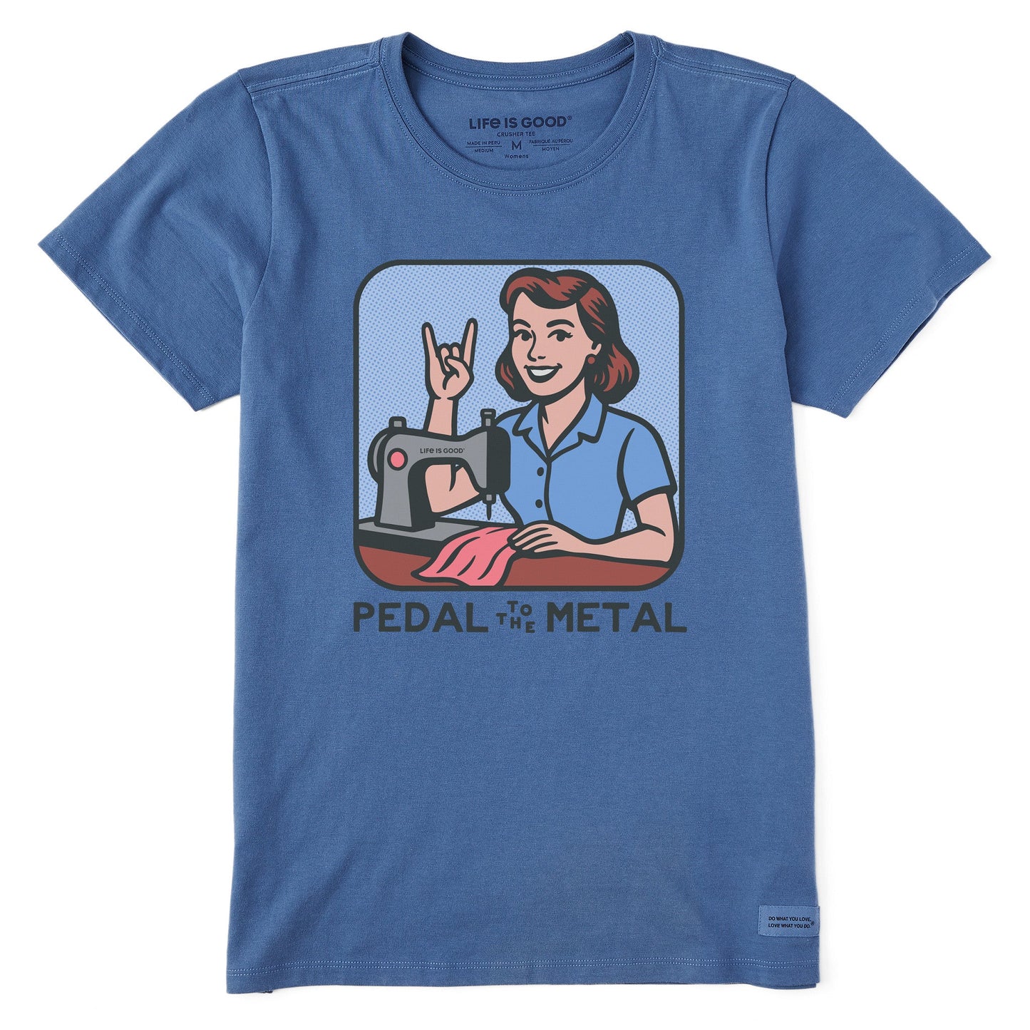 Women's Bert's Shirts Pedal to the Medal Short Sleeve Crusher Tee