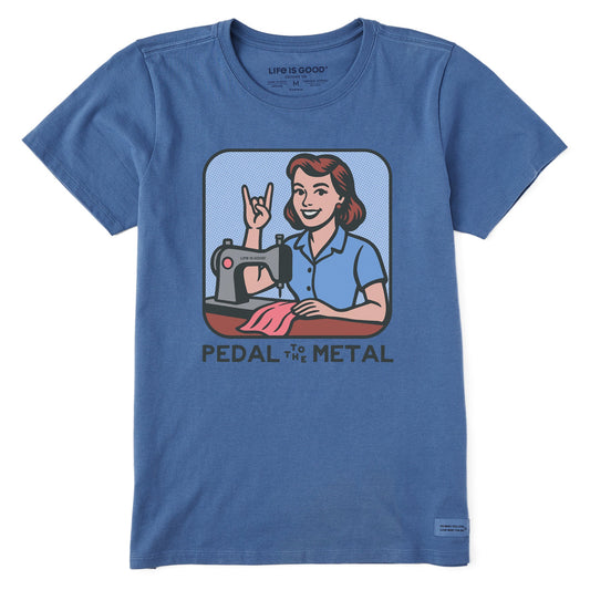 Women's Bert's Shirts Pedal to the Medal Short Sleeve Crusher Tee