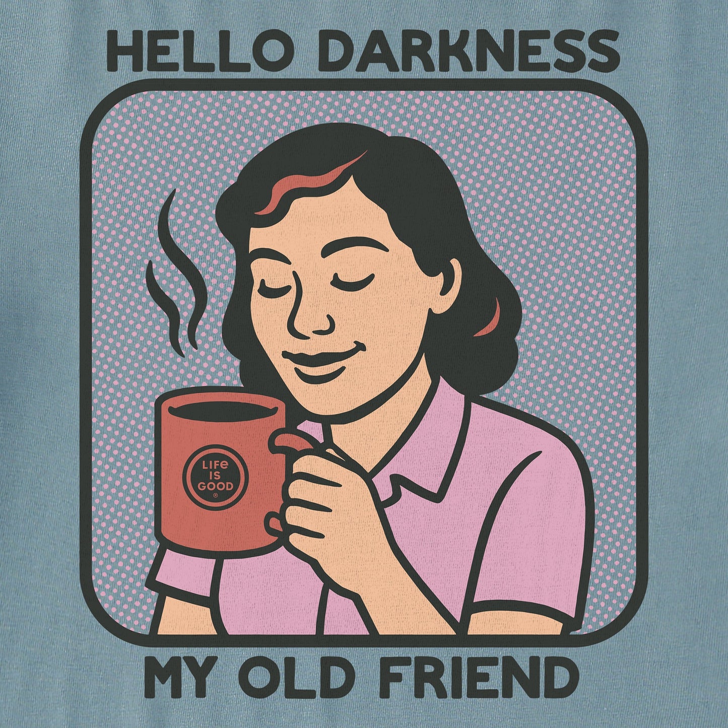 Women's Bert's Shirts Hello Darkness Short Sleeve Crusher Tee