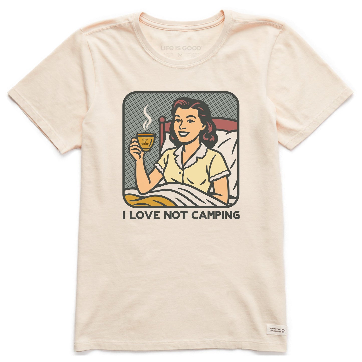 Women's Bert's Shirts I Love not Camping Short Sleeve Crusher Tee