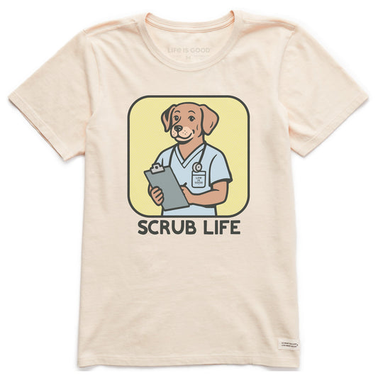 Women's Bert's Shirts Scrub Life Short Sleeve Crusher Tee