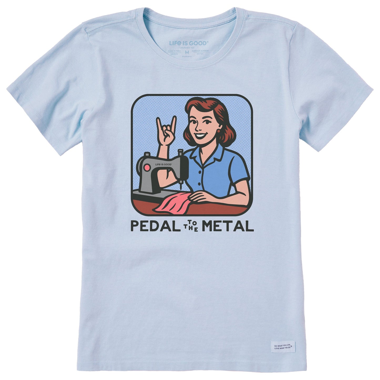 Women's Bert's Shirts Pedal to the Medal Short Sleeve Crusher Tee