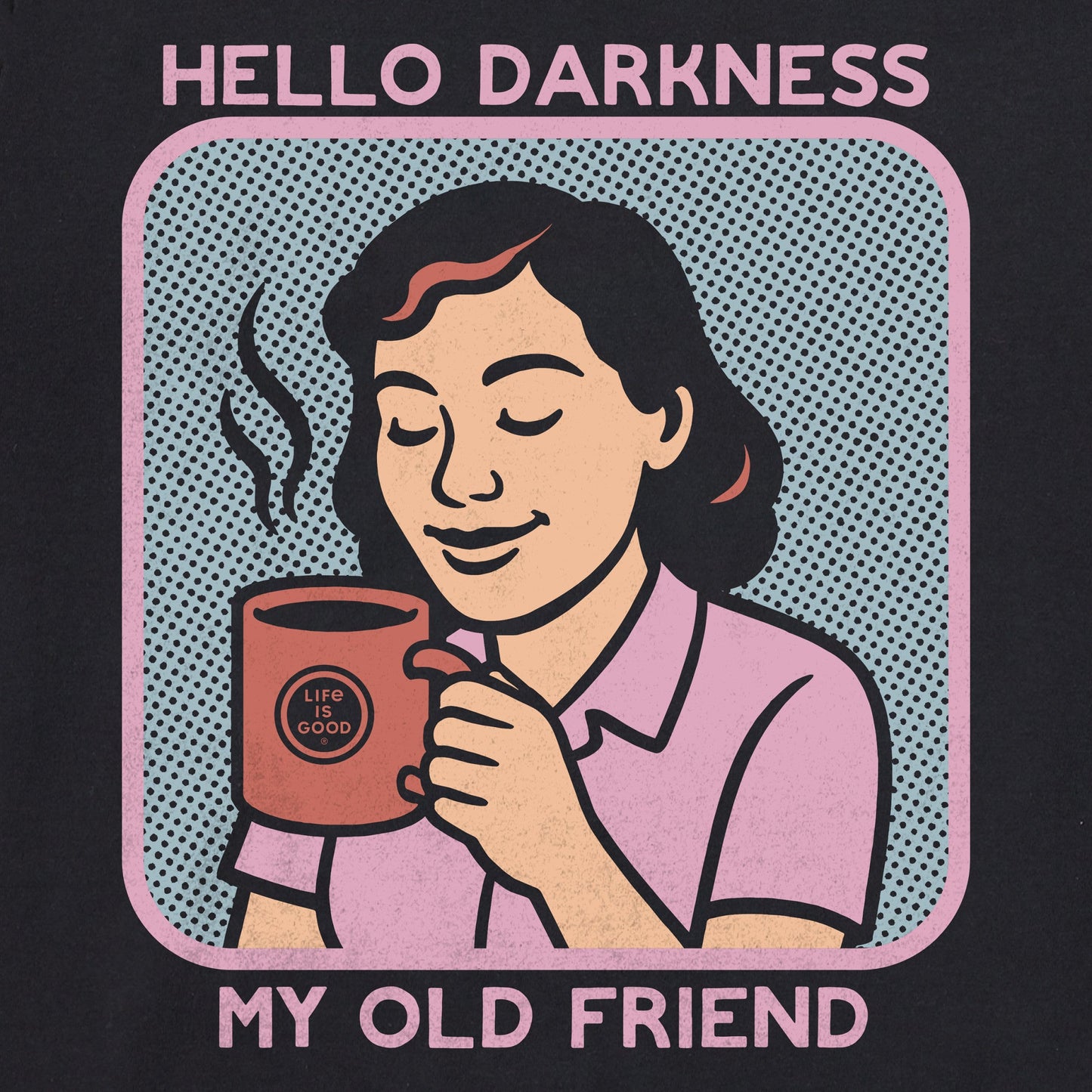 Women's Bert's Shirts Hello Darkness Short Sleeve Crusher Tee