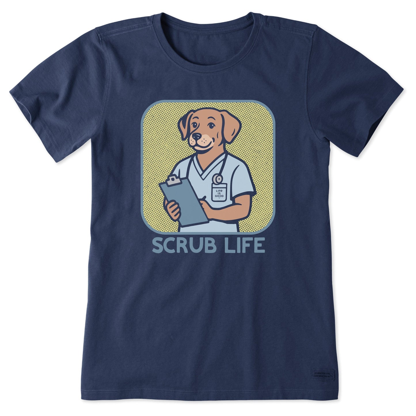 Women's Bert's Shirts Scrub Life Short Sleeve Crusher Tee