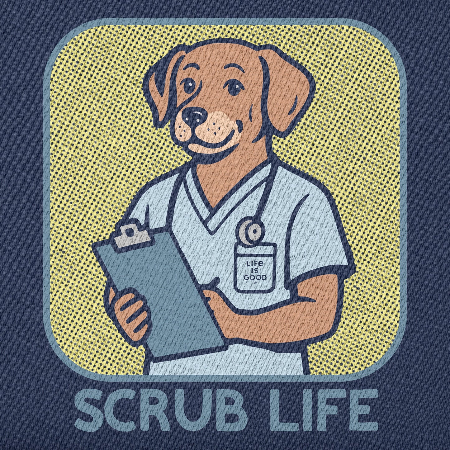 Women's Bert's Shirts Scrub Life Short Sleeve Crusher Tee