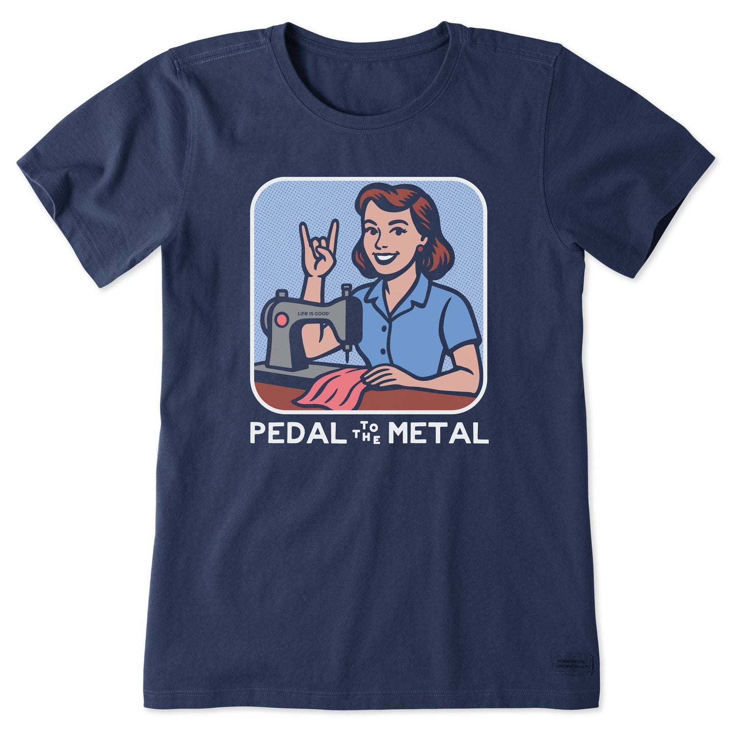 Women's Bert's Shirts Pedal to the Medal Short Sleeve Crusher Tee