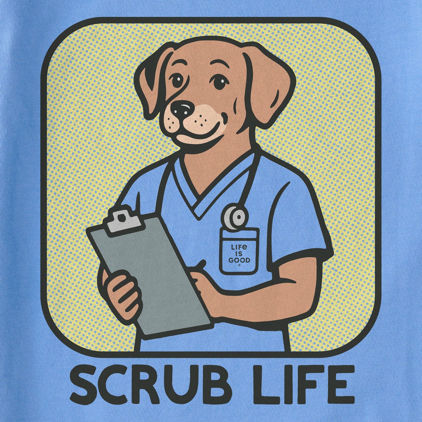 Women's Bert's Shirts Scrub Life Short Sleeve Crusher Tee