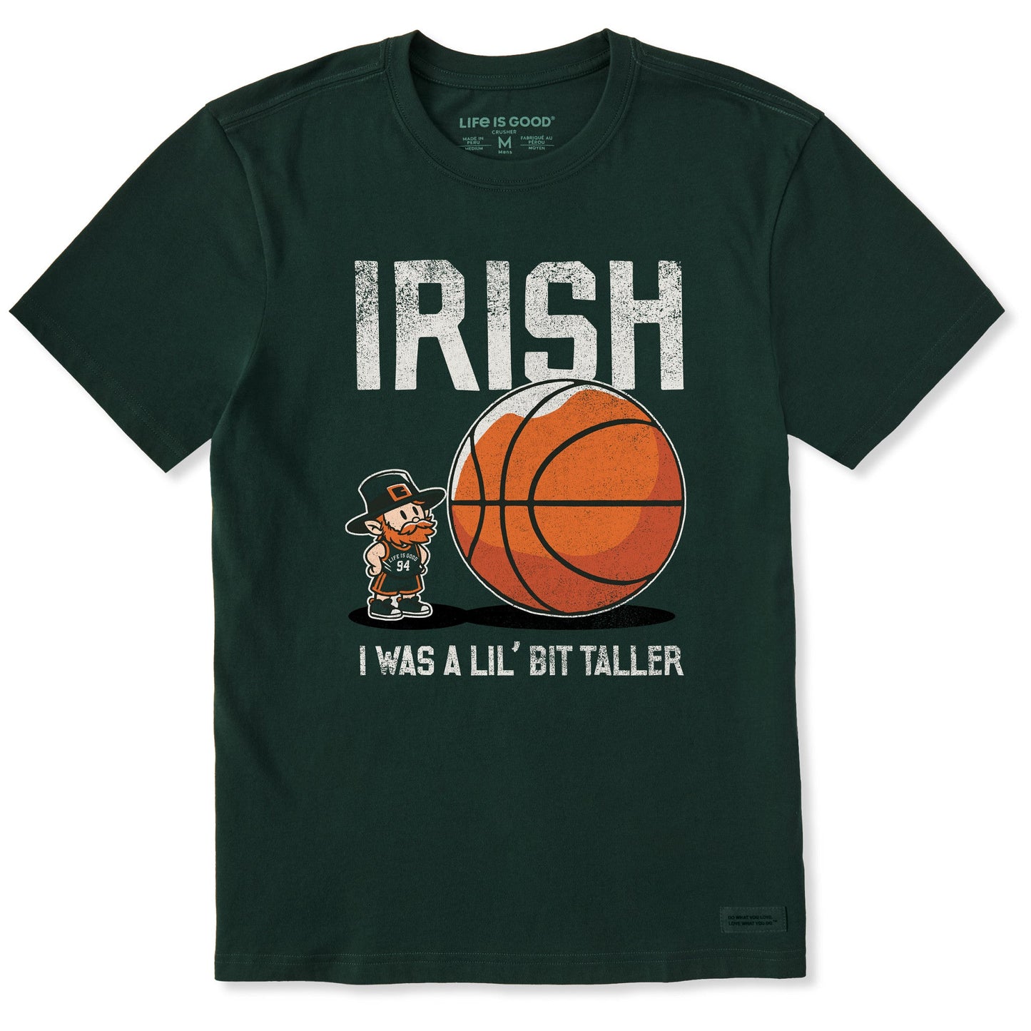 Men's Irish I Was a Lil Bit Taller Short Sleeve Crusher Tee