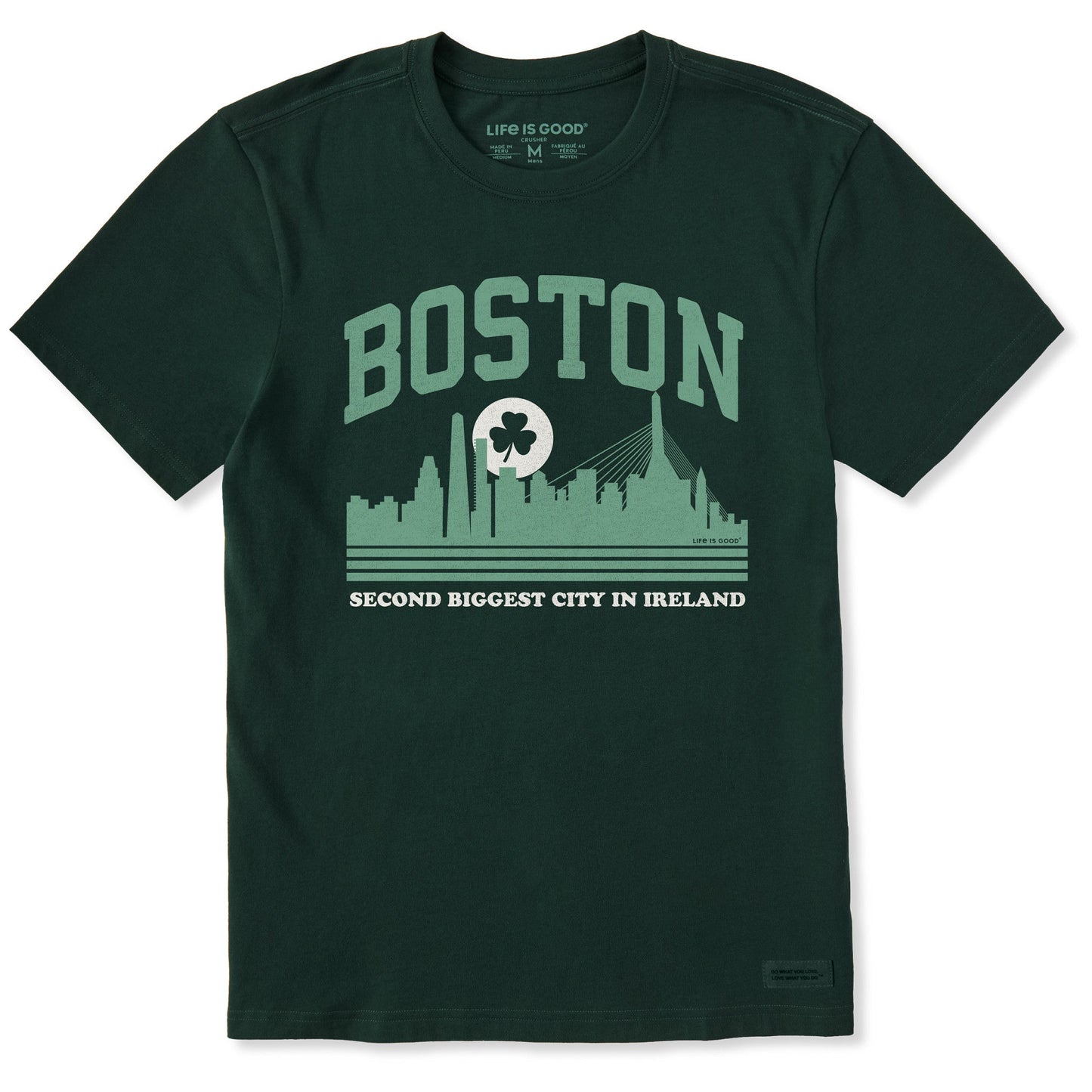 Men's Boston Second Biggest City in Ireland Short Sleeve Crusher Tee
