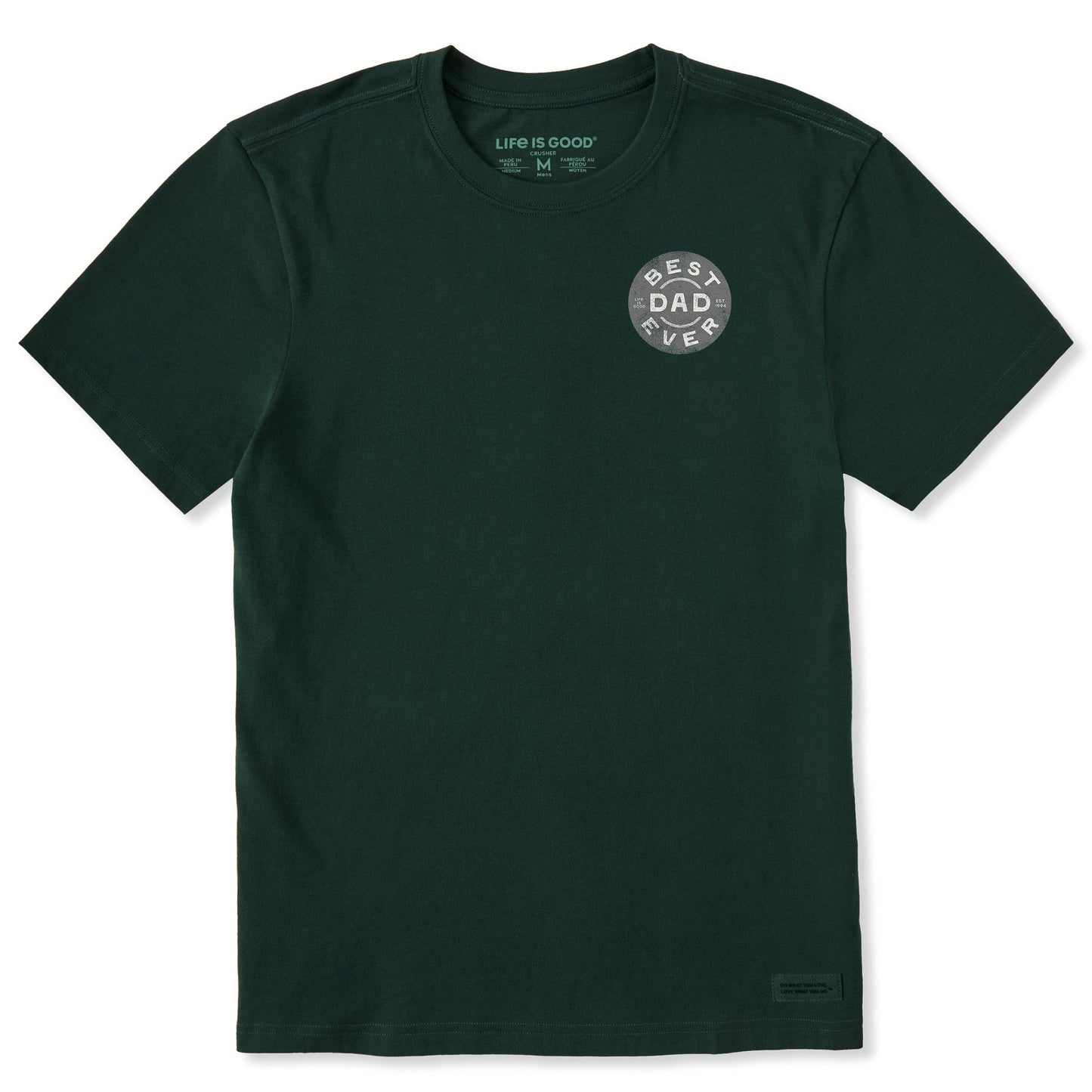 Men's Best Dad Ever Short Sleeve Crusher Tee