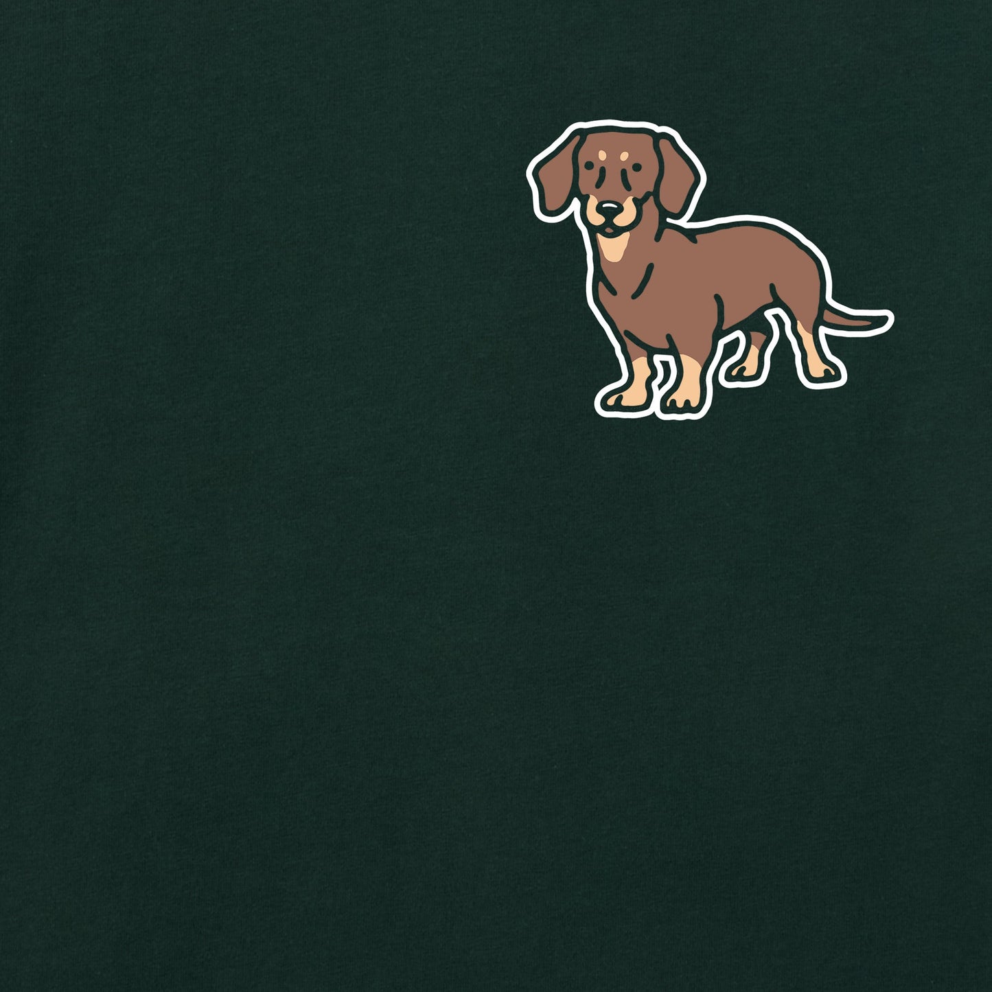 Men's Dachshund LC Short Sleeve Crusher Tee