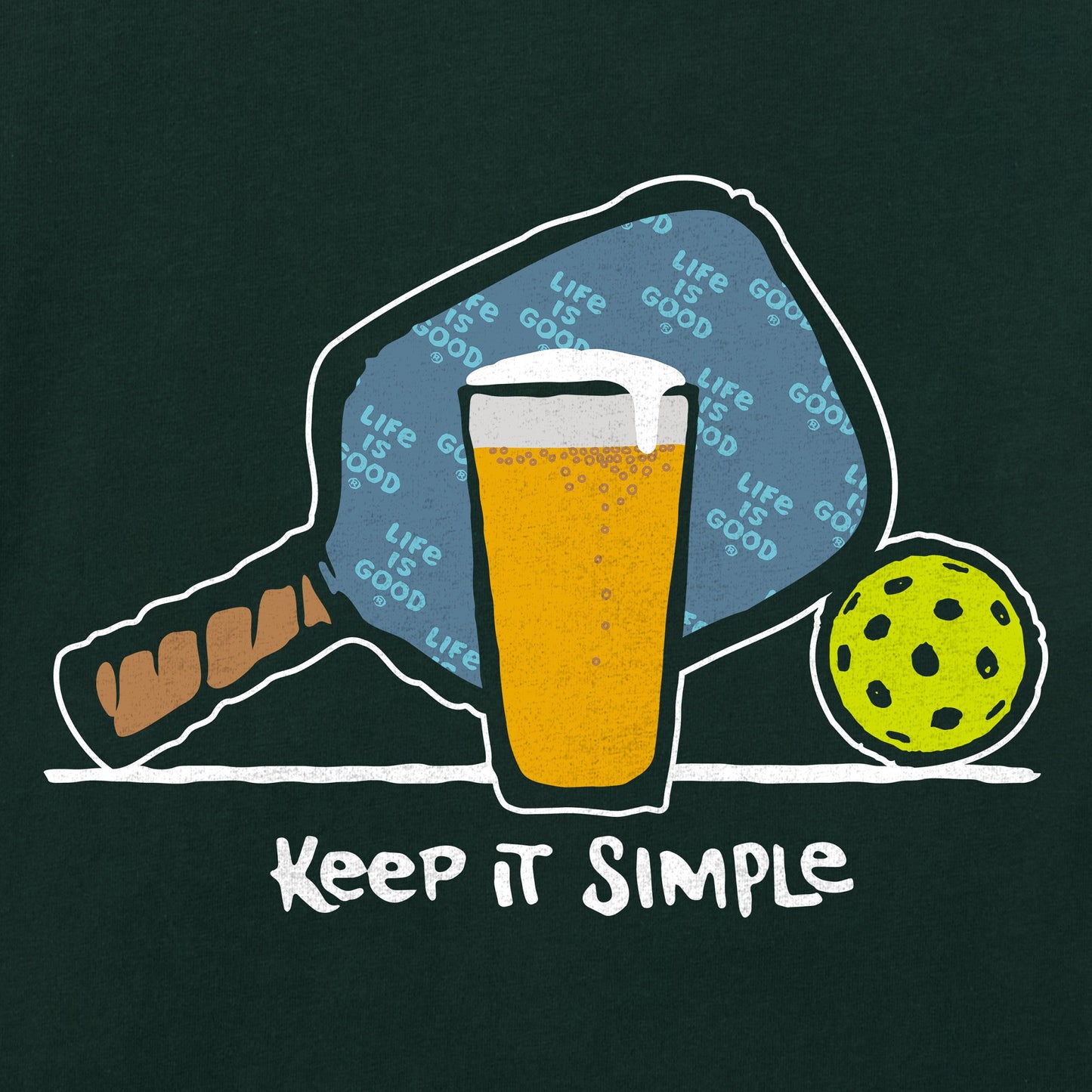 Men's Pickleball & Beer Short Sleeve Tee