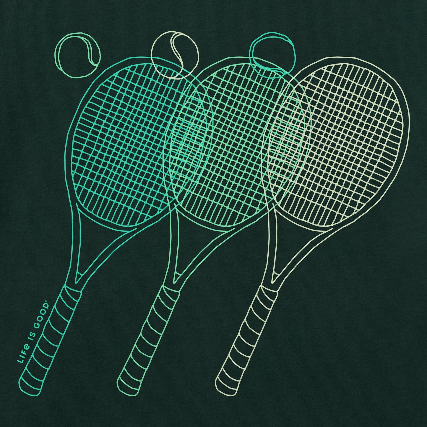 Men's Tennis Fade Short Sleeve Crusher Tee