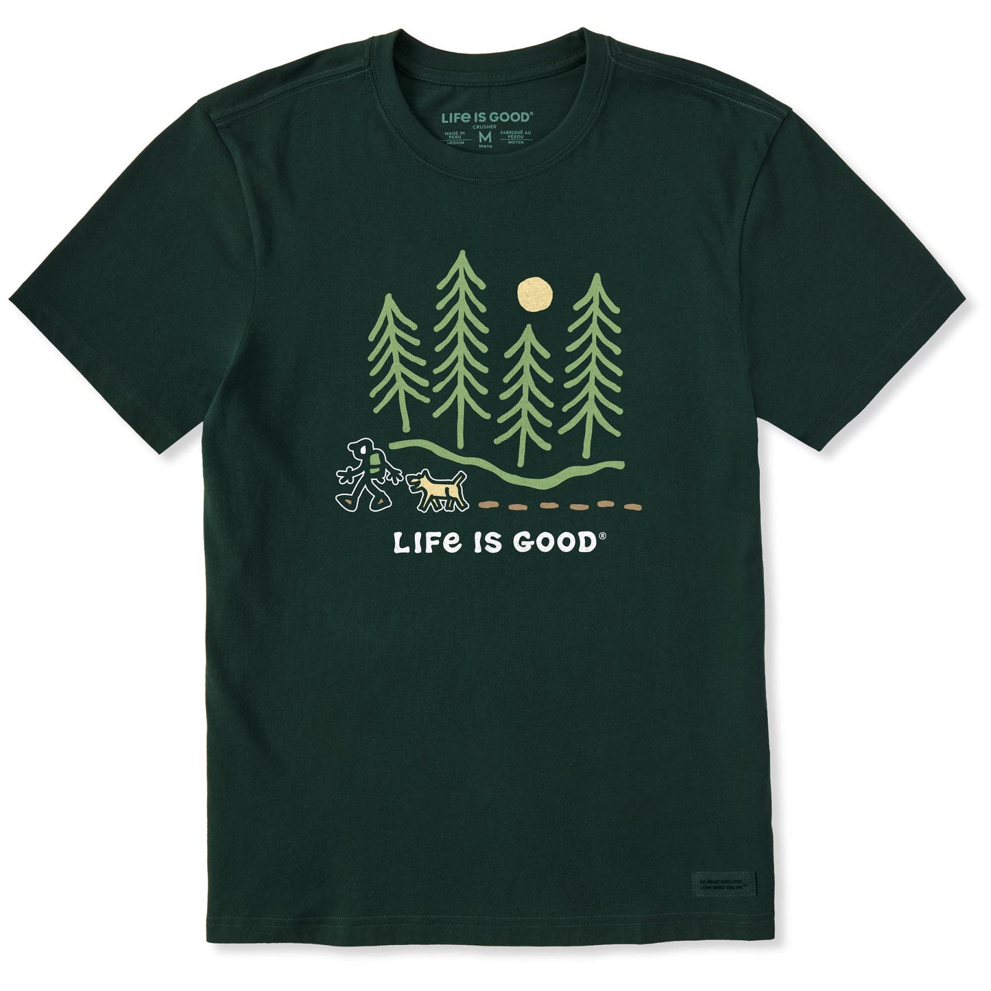 Men's Hiking through the Woods Short Sleeve Tee
