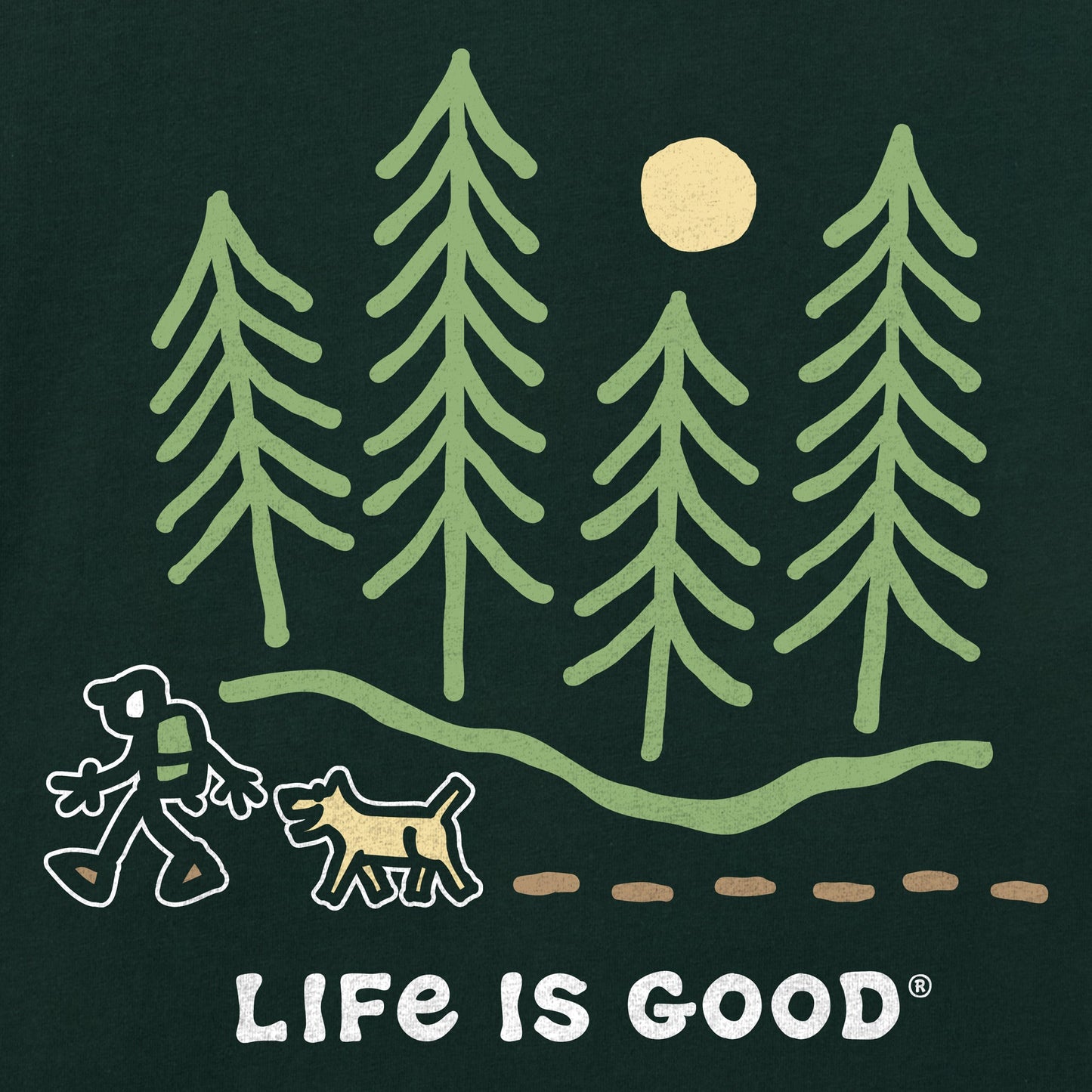 Men's Hiking through the Woods Short Sleeve Tee