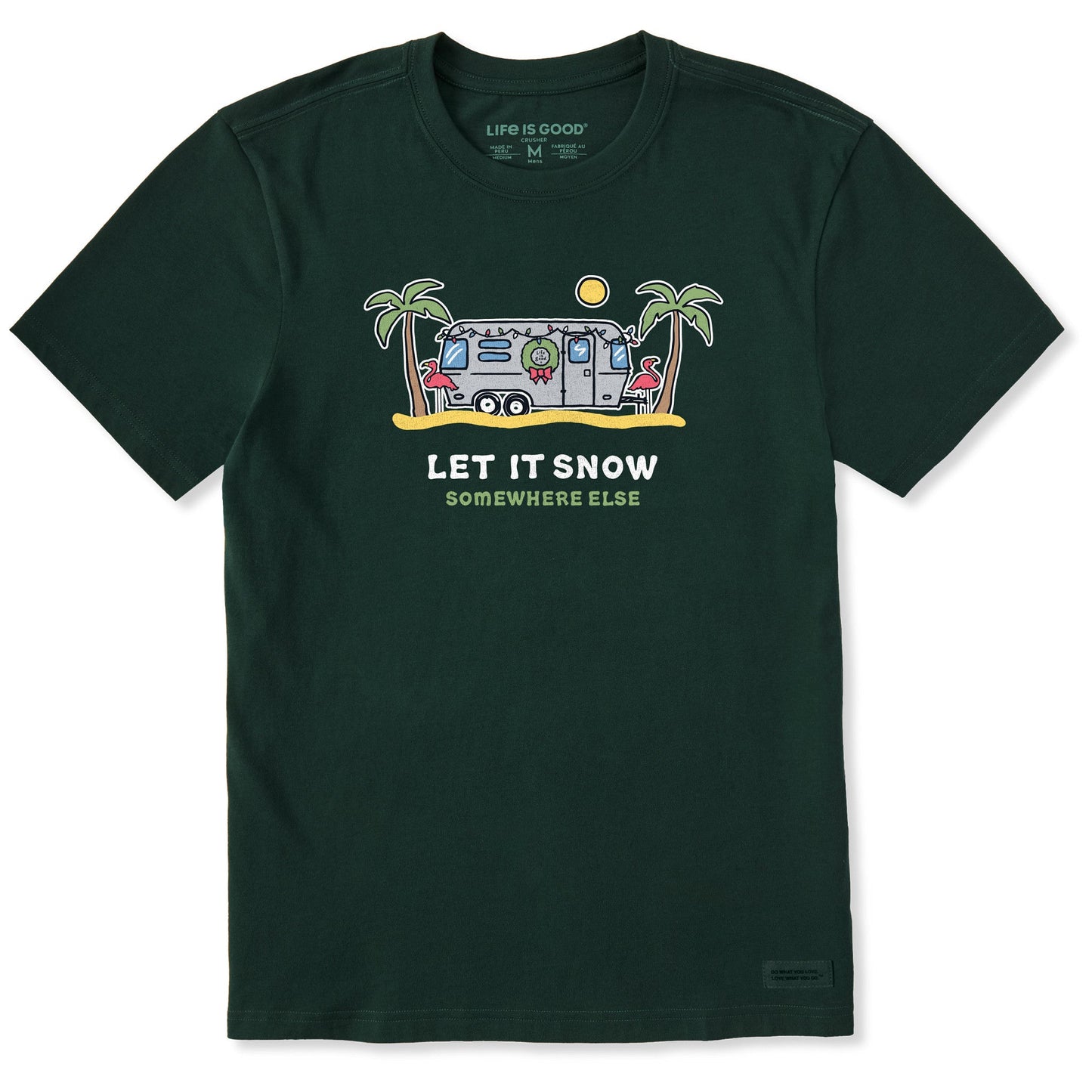 Men's Let It Snow Camper Short Sleeve Crusher Tee