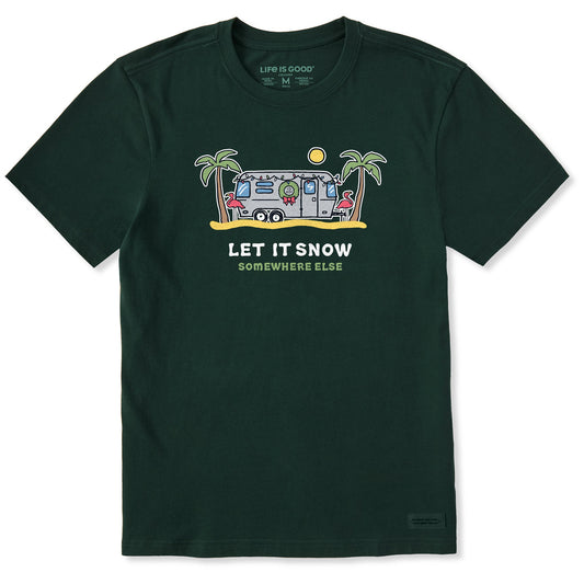 Men's Let It Snow Camper Short Sleeve Crusher Tee