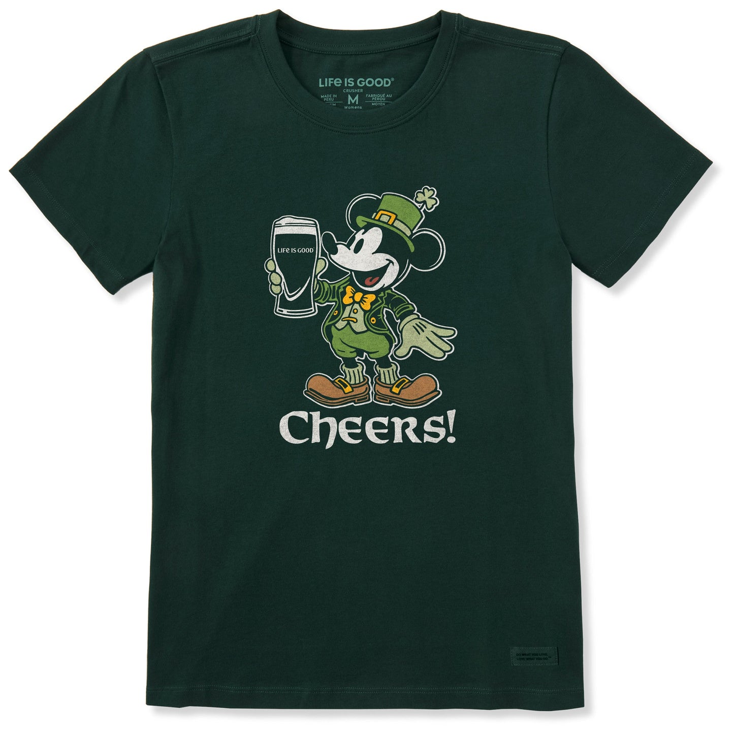 Women's Cheers Leprechaun Willie Short Sleeve Crusher Tee