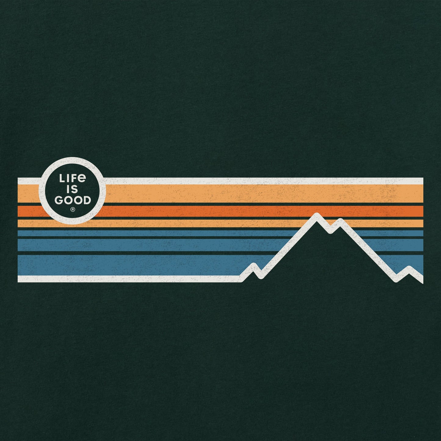 Women's Stripe Mountains Short Sleeve Tee