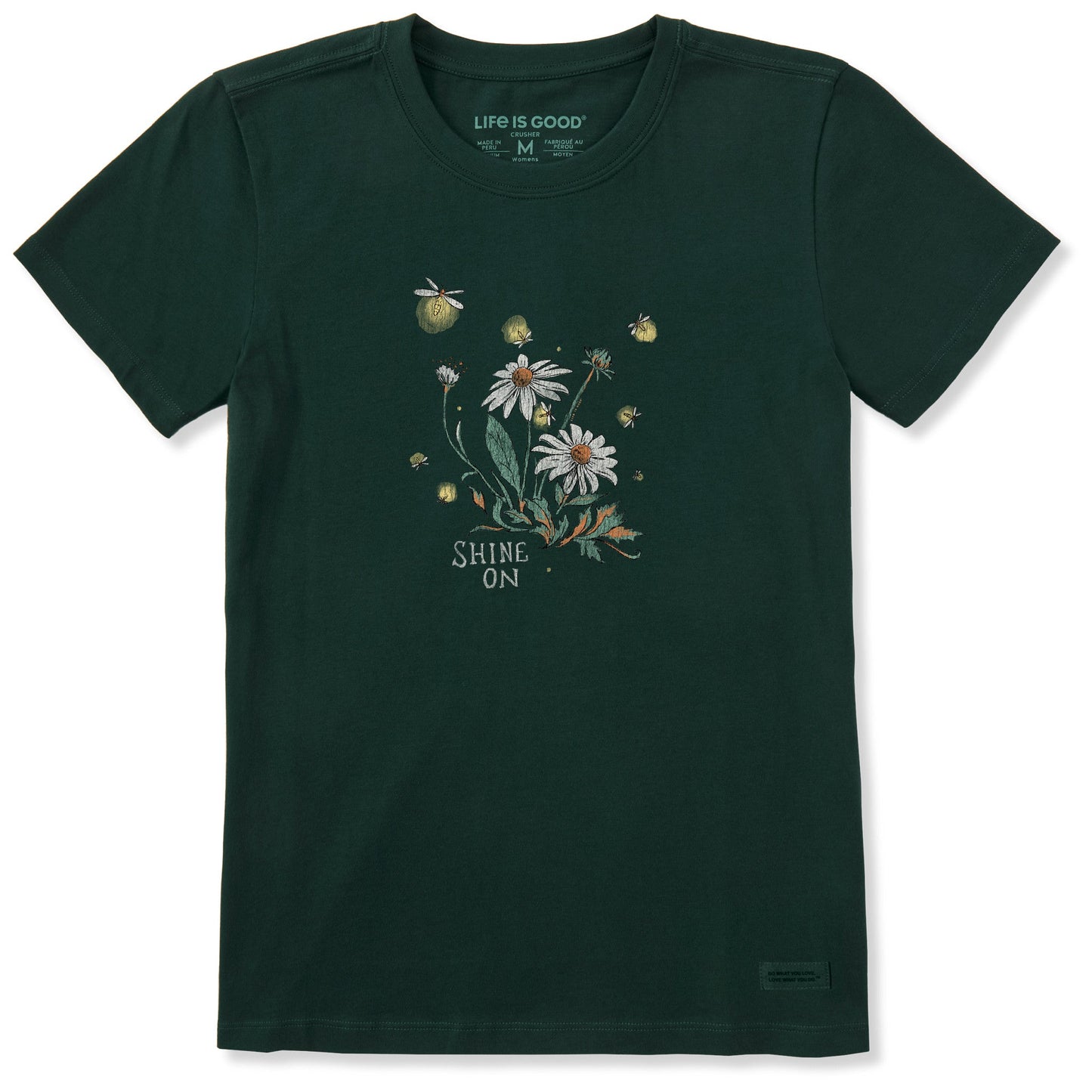 Women's Dreamy Shine On Daisies Short Sleeve Crusher Tee