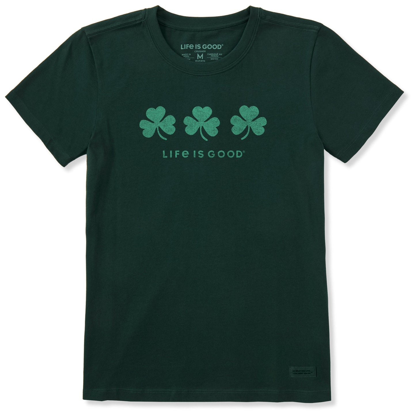 Women's Three Shamrocks Short Sleeve Crusher Tee