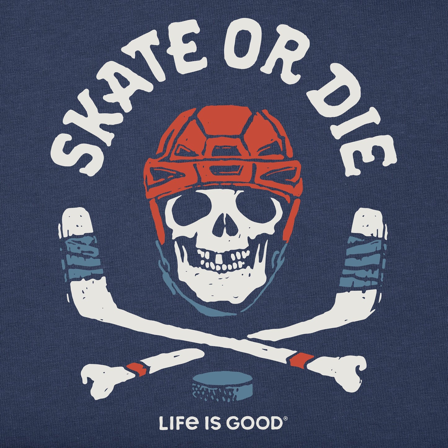 Kids Skate or Die Hockey Short Sleeve Crusher Tee