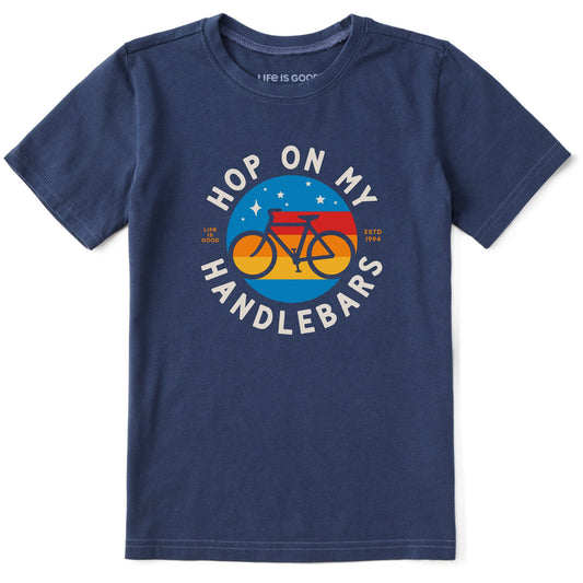 Kids Hop On My Handlebars Short Sleeve Crusher Tee