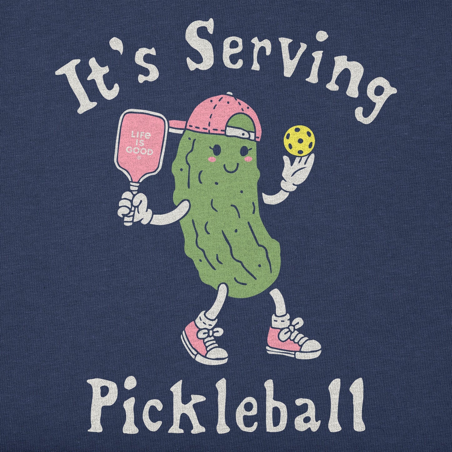 Kids It's Serving Pickleball Short Sleeve Crusher Tee