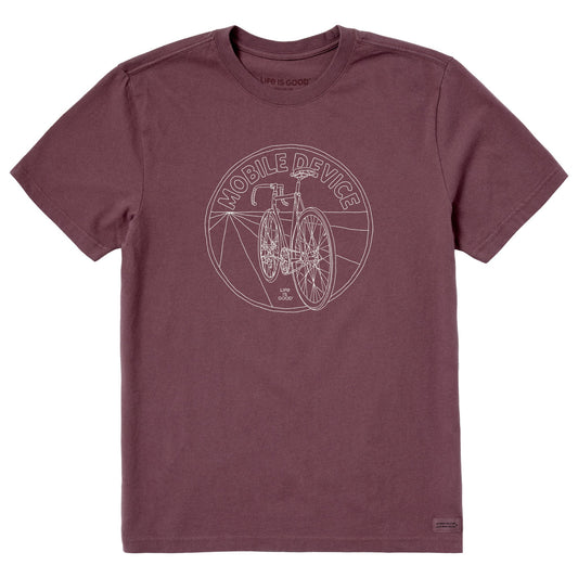 Men's Mobile Device Bike Ride Short Sleeve Crusher Tee