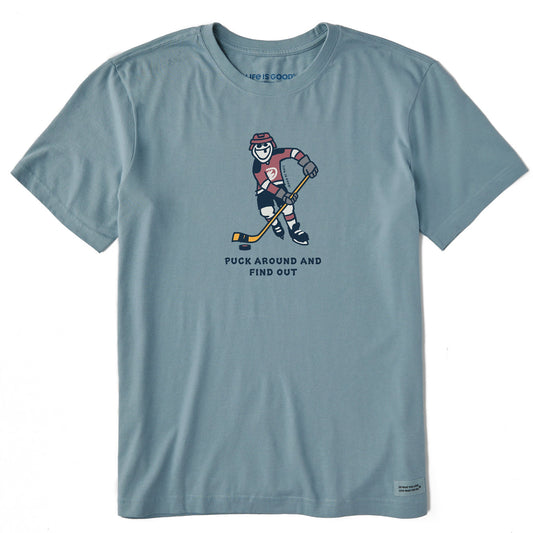 Men's Puck Around and Find Out Short Sleeve Crusher Tee