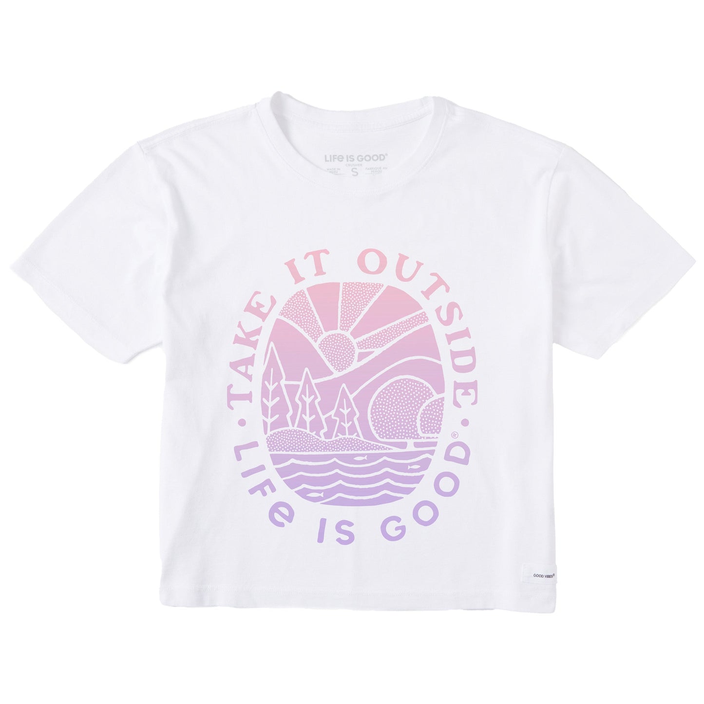 Women's Take it Outside Scenic Short Sleeve Crusher Boxy Tee