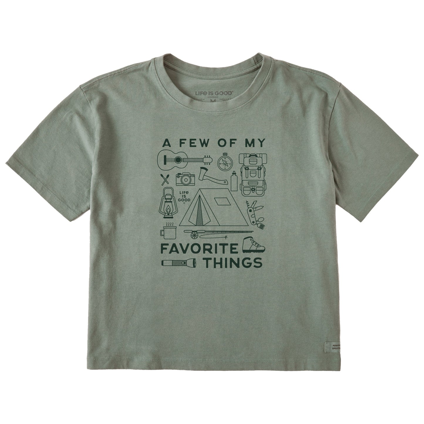 Women's A Few of my Favorite Camping Things Short Sleeve Crusher Boxy Tee