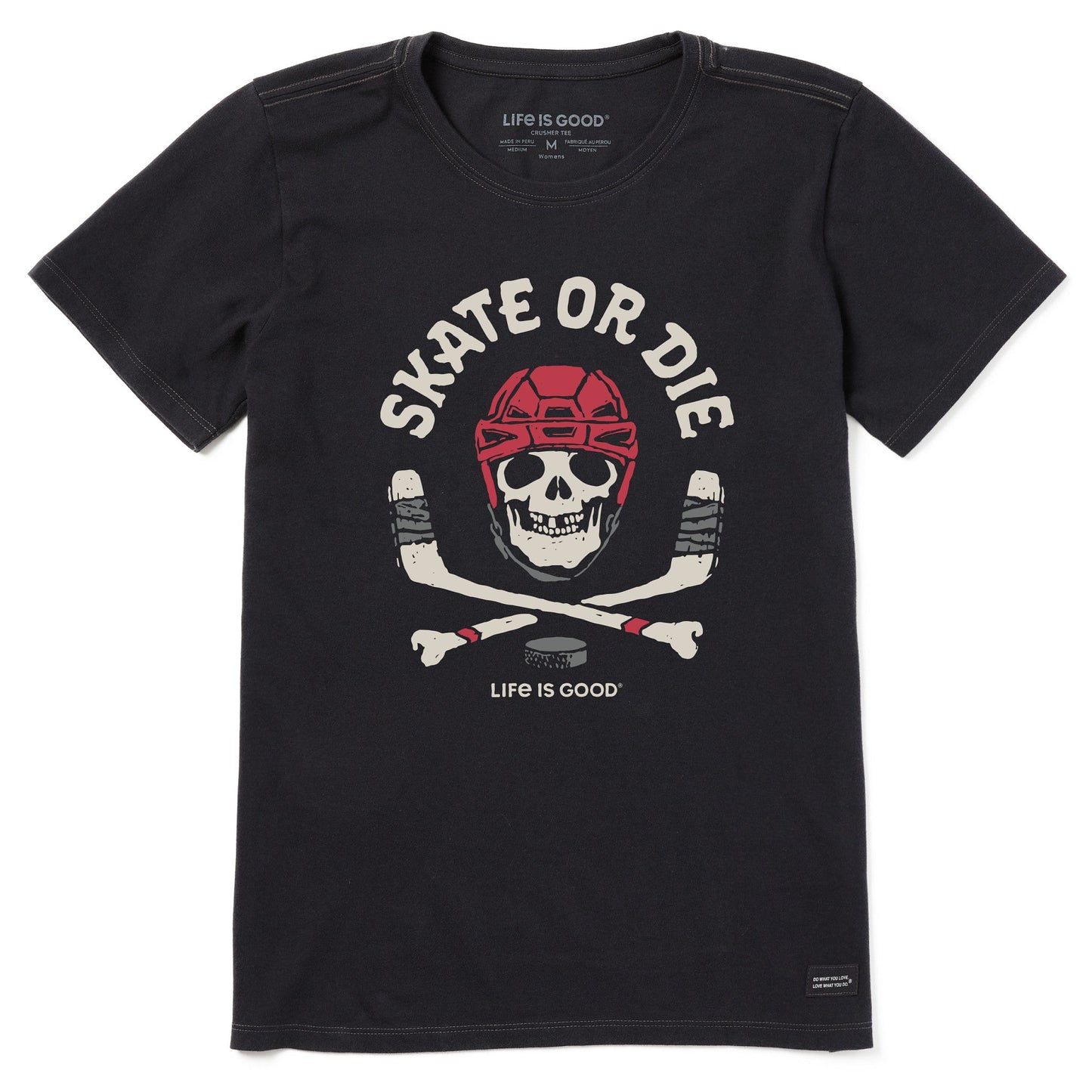 Women's Skate or Die Hockey Short Sleeve Tee
