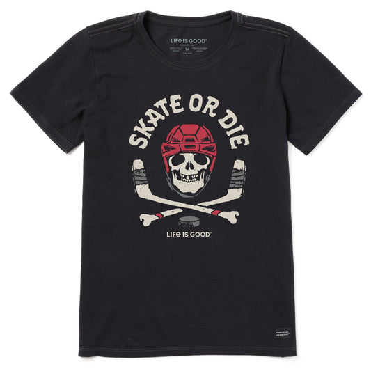 Women's Skate or Die Hockey Short Sleeve Tee