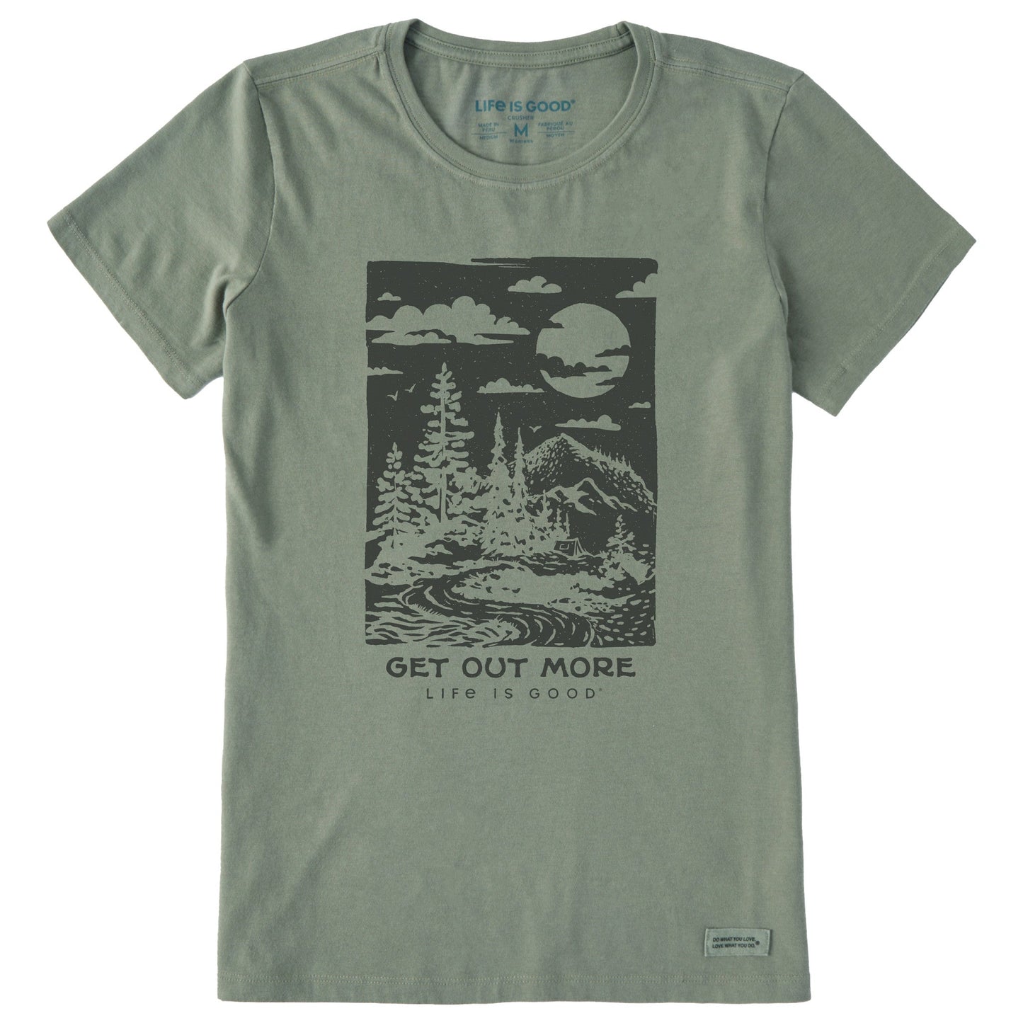 Women's Get Out More Stamp Short Sleeve Crusher Tee