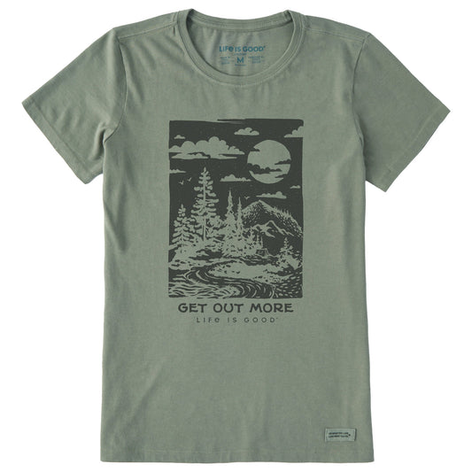 Women's Get Out More Stamp Short Sleeve Crusher Tee