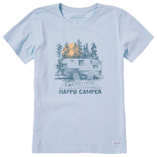 Women's Happy Camper Forest Short Sleeve Crusher Tee