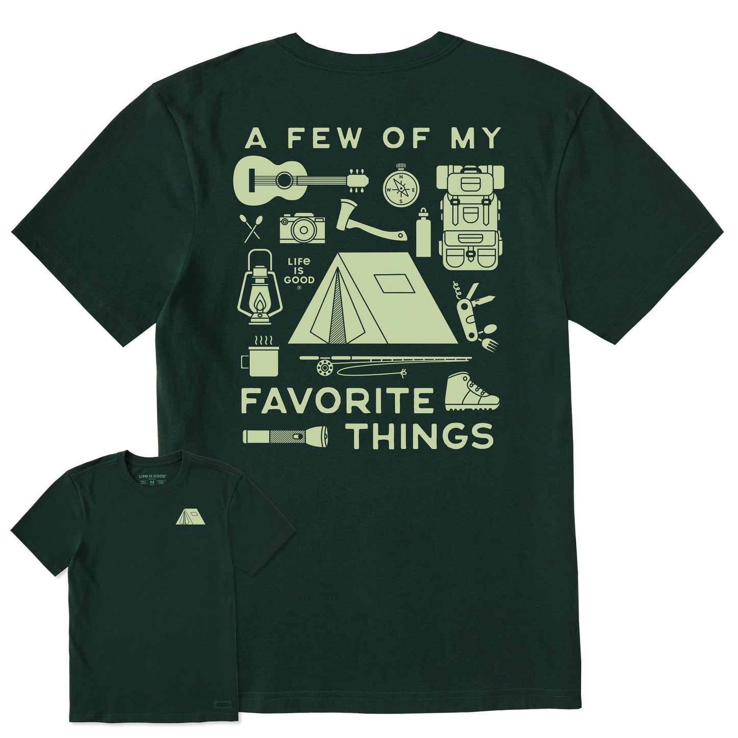 Men's A Few of my Favorite Camping Things Short Sleeve Crusher Tee