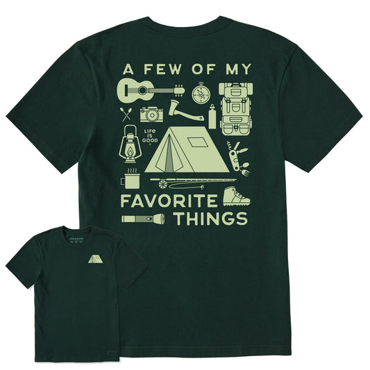 Men's A Few of my Favorite Camping Things Short Sleeve Crusher Tee
