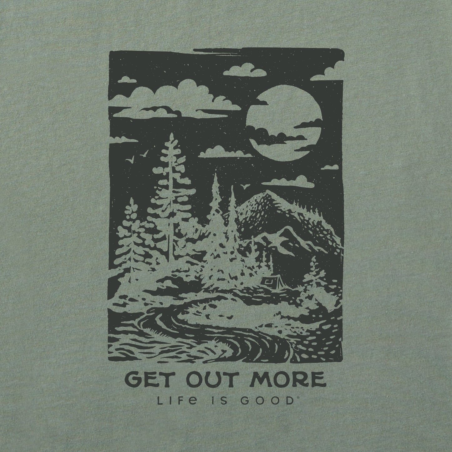 Men's Get Out More Stamp Short Sleeve Tee