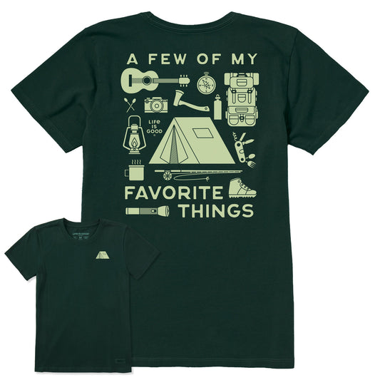 Women's A Few of my Favorite Camping Things Short Sleeve Crusher Tee