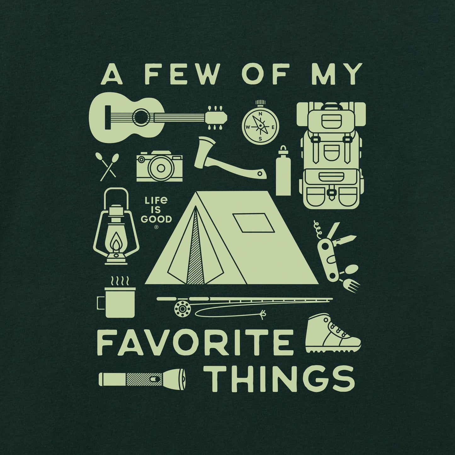 Women's A Few of my Favorite Camping Things Short Sleeve Crusher Tee